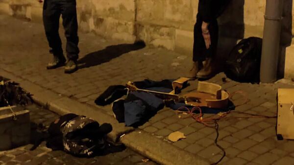 На месте нападения на уличного музыканта во Львове