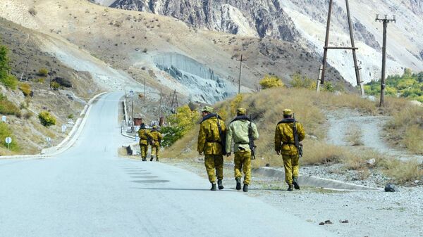 Пограничники на Таджикско-афганской границе