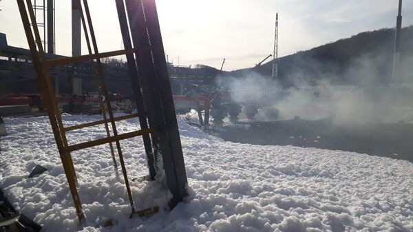 Пожар на нефтебазе Грушовая в Новороссийске