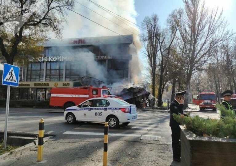 На месте взрыва в Бишкеке. 8 ноября 2019