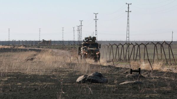 Совместный российско-турецкий патруль на северо-востоке Сирии