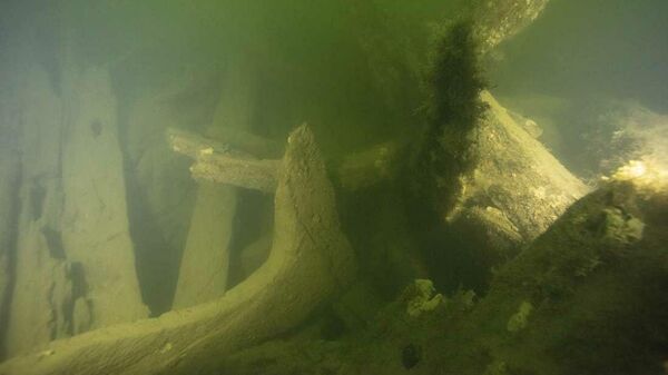 Обломки военного корабля, найденные у берегов города Ваксхольм в Швеции