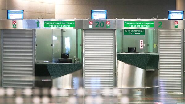 Зона паспортного контроля в аэропорту Внуково
