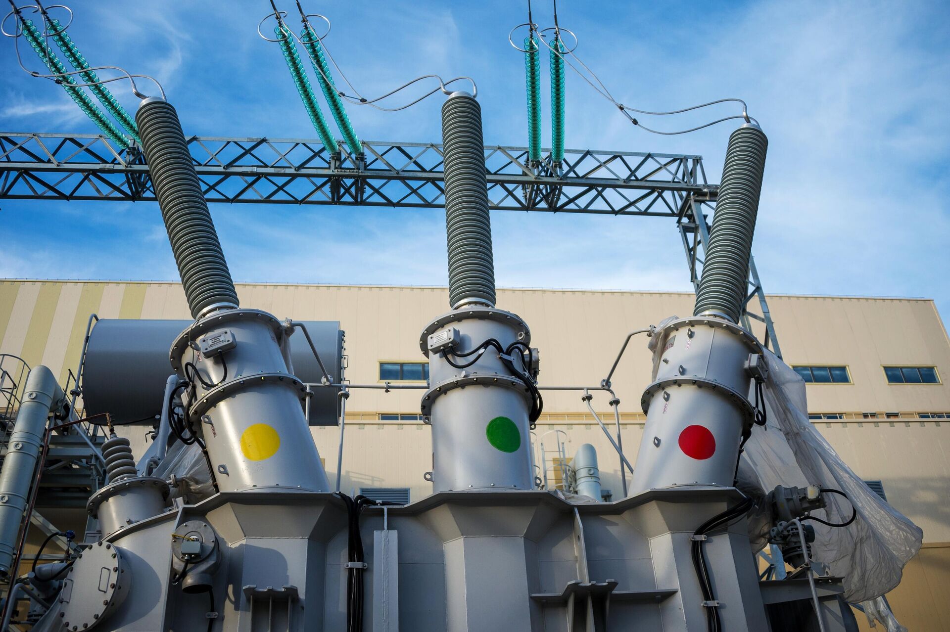 Фрагмент подстанции во время строительства ТЭС - РИА Новости, 1920, 10.12.2025