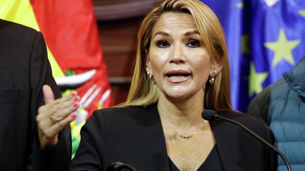 Оппозиционный сенатор Жанин Аньес, исполняющая обязанности президента Боливии