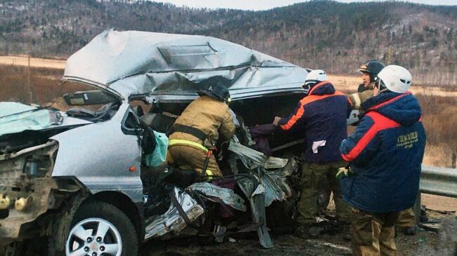 ДТП в Забайкальском крае у поселка Агинское, где погибли 7 человек