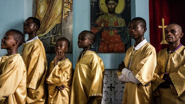 Первая греческая православная церковь в Кананге, Конго