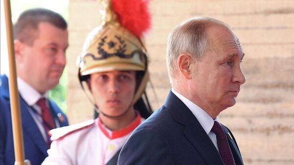 Президент РФ Владимир Путин на полях саммита стран БРИКС