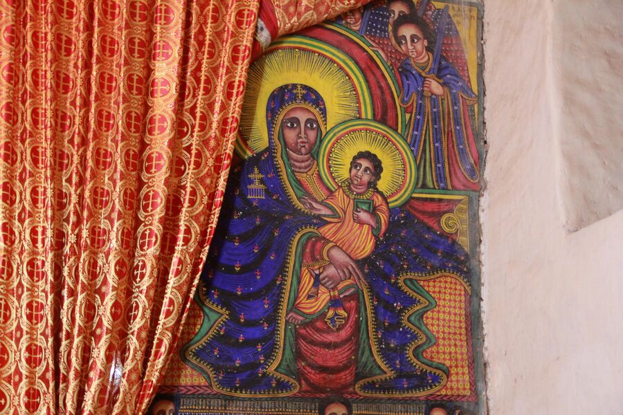 Икона в храме Девы Марии Сионской. Аксум