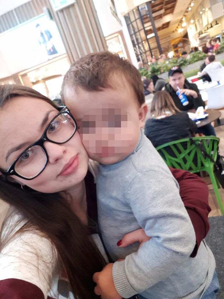 Юля с сыном Ваней