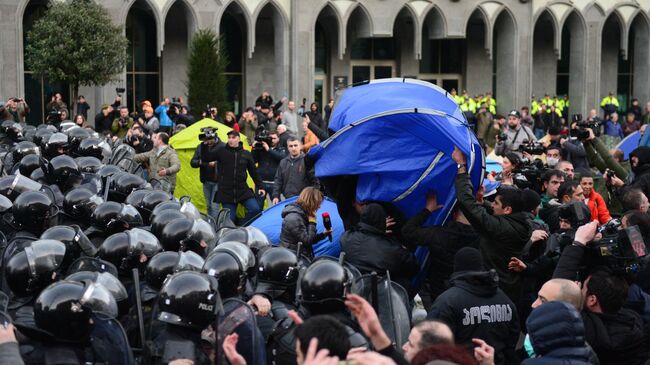 Акция протеста в Тбилиси