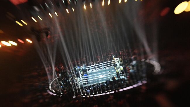Ринг во время полуфинального поединка