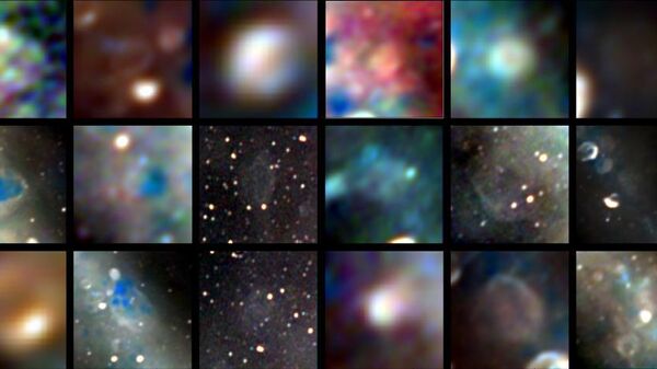 Радиоизображения 27 объектов — остатков сверхновых, взорвавшихся  от тысячи до сотен тысяч лет назад