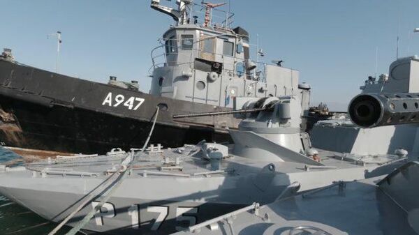 ФСБ показала угробленные украинские корабли в момент передачи