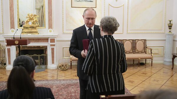 Президент РФ Владимир Путин во время встречи в Кремле с семьями сотрудников, погибших при испытаниях под Северодвинском