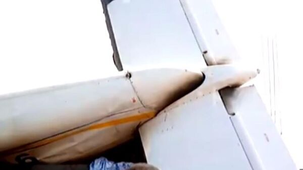 Последствия падения самолета на востоке Демократической Республике Конго 