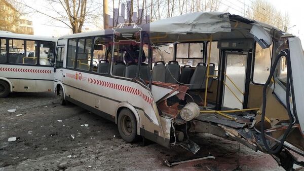 ДТП с участием автобусов в Красноярске