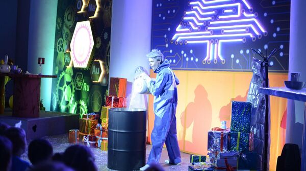 Робостанция на ВДНХ покажет новогоднее шоу Элементарная елка 2.0