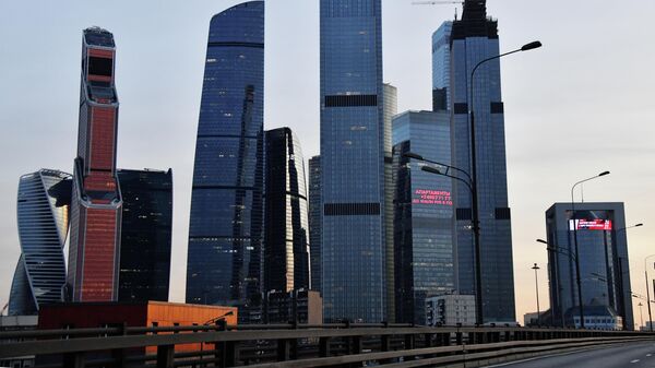 Небоскребы делового центра Москва-сити