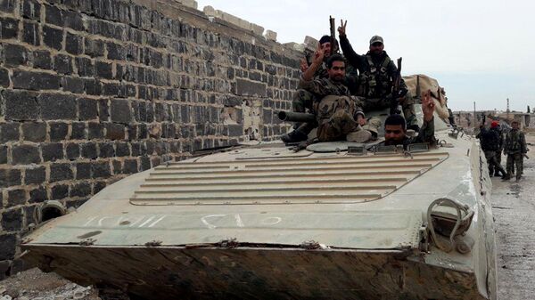 Военнослужащие сирийской армии в провинции Идлиб