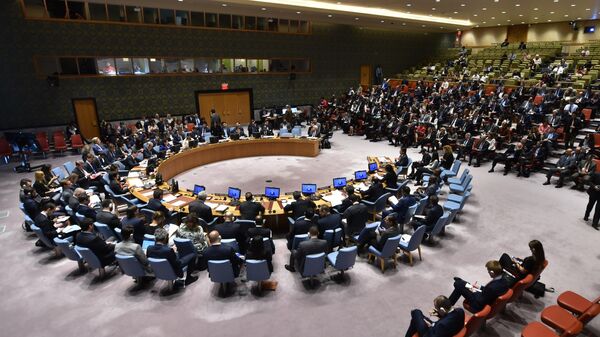 Заседание Совета Безопасности ООН в Нью-Йорке. 15 мая 2018