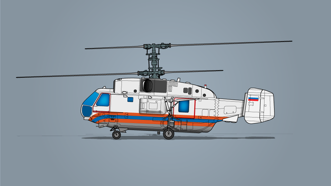 Вертолет Московского авиационного центра (МАЦ)