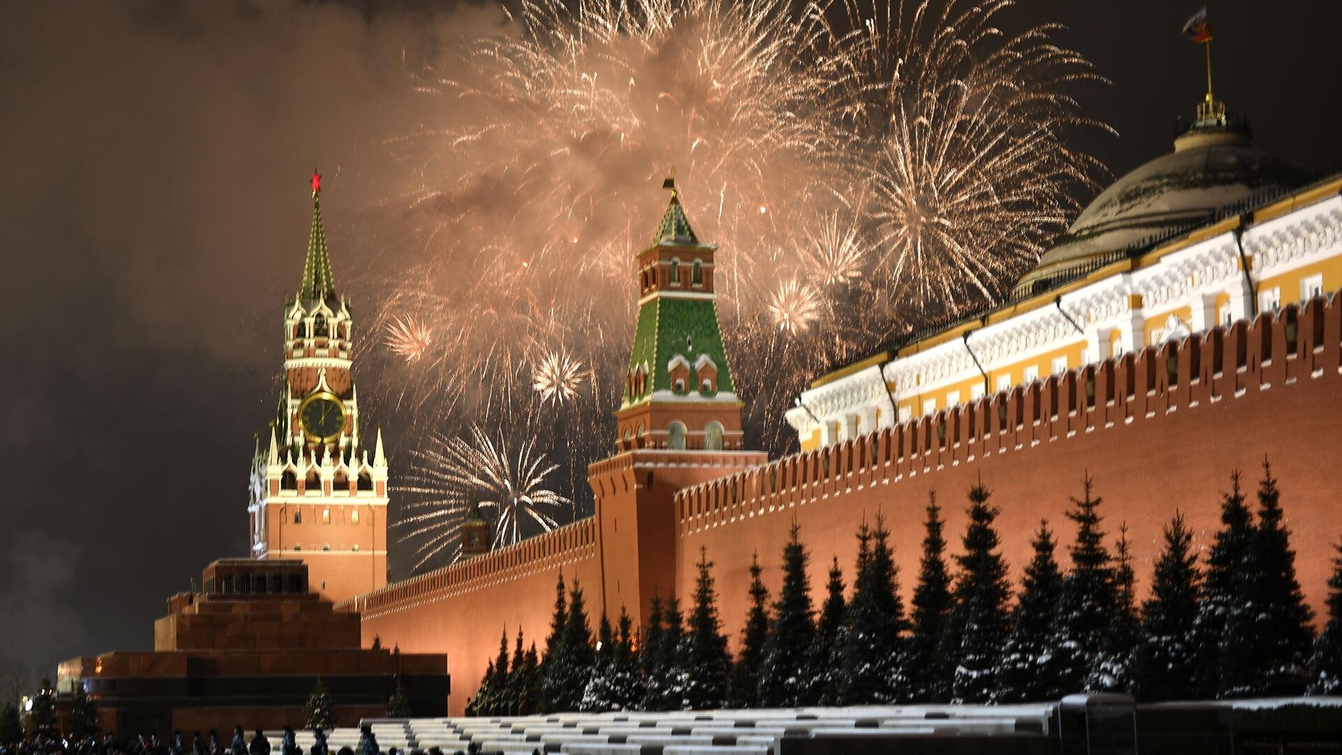 Празднование Нового года в Москве - РИА Новости, 1920, 04.06.2021