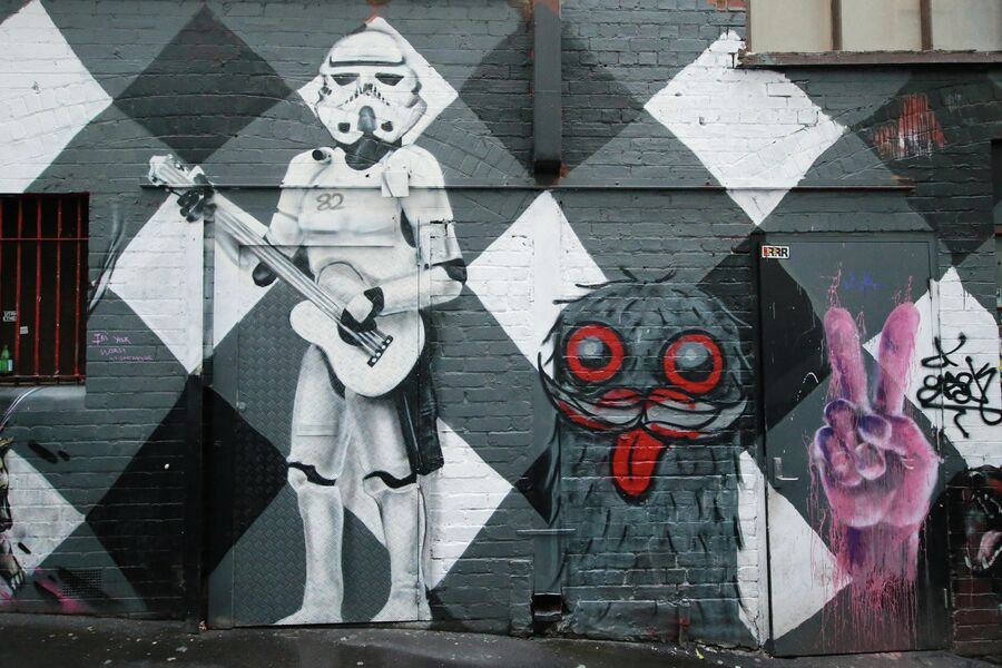 Граффити в Мельбурне, Австралия 