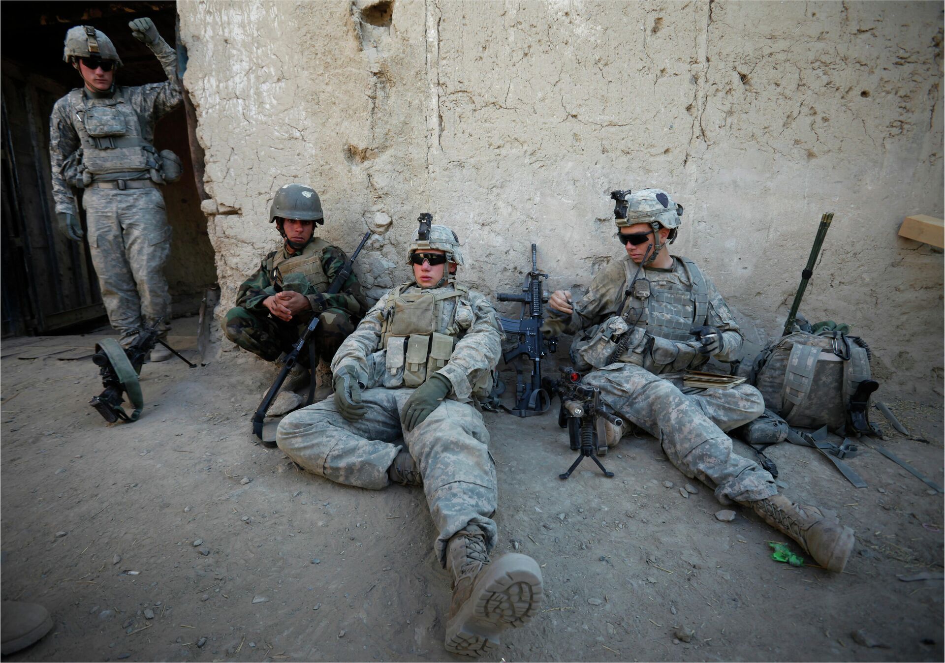 Военнослужащие США и Афганистана в провинции Кандагар в Афганистане - РИА Новости, 1920, 01.07.2021
