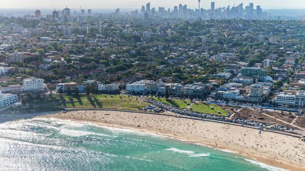 Пляж Бонди-бич в Сиднее, Австралия
