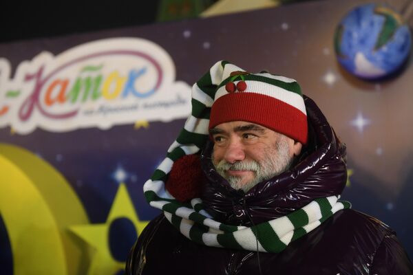 Глава группы компаний Bosco di Ciliegi Михаил Куснирович во время открытия ГУМ-Катка на Красной площади.