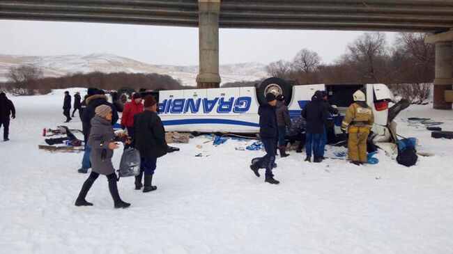 ДТП с участием автобуса в Забайкальском крае