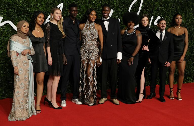 На церемонии вручения премии British Fashion Awards 2019