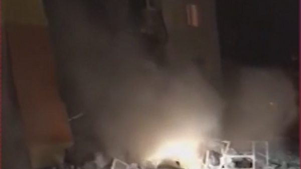 Момент обрушения жилого дома под Белгородом попал на видео