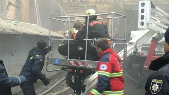 Пожар в Одесском колледже экономики, права и гостинично-ресторанного бизнеса