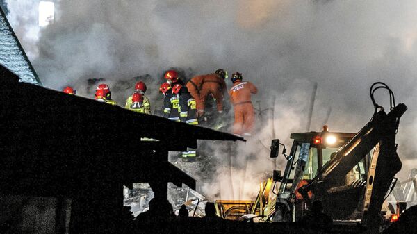 Взрыв газа в жилом доме в городе Шчырке, Польша. 4 декабря 2019