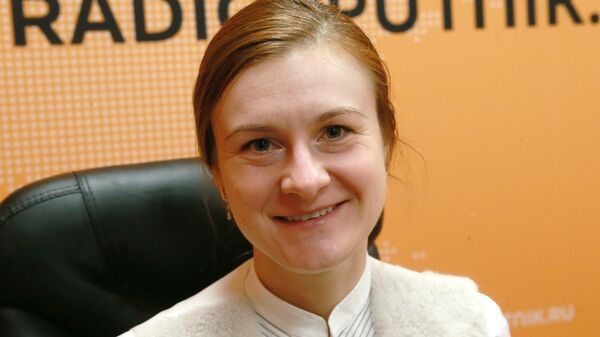 Мария Бутина в студии радио Sputnik