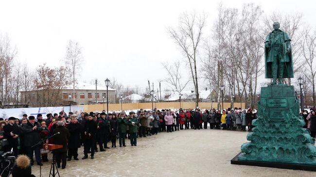 Торжественное открытие памятника непобедимому адмиралу, святому праведному воину Федору Ушакову в городе Темников