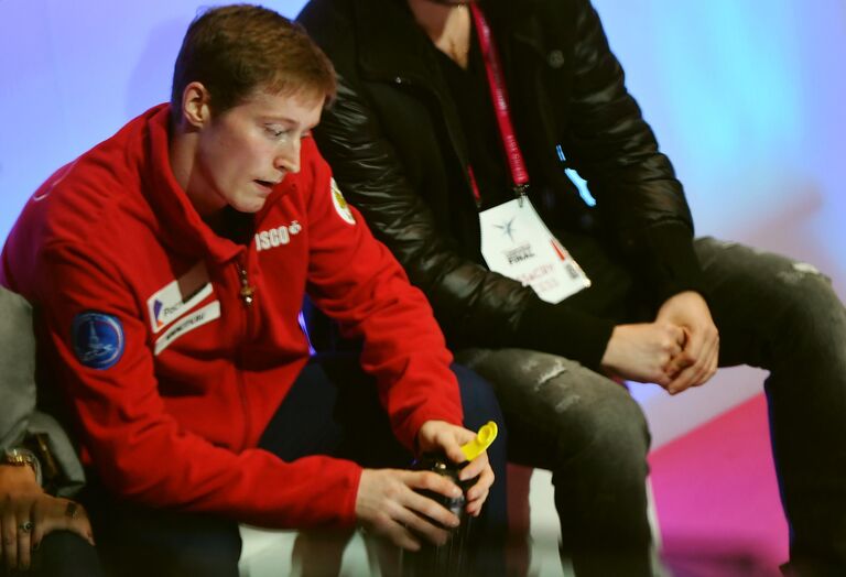 Александр Самарин во время короткой программы Александр Самарин во время короткой программы