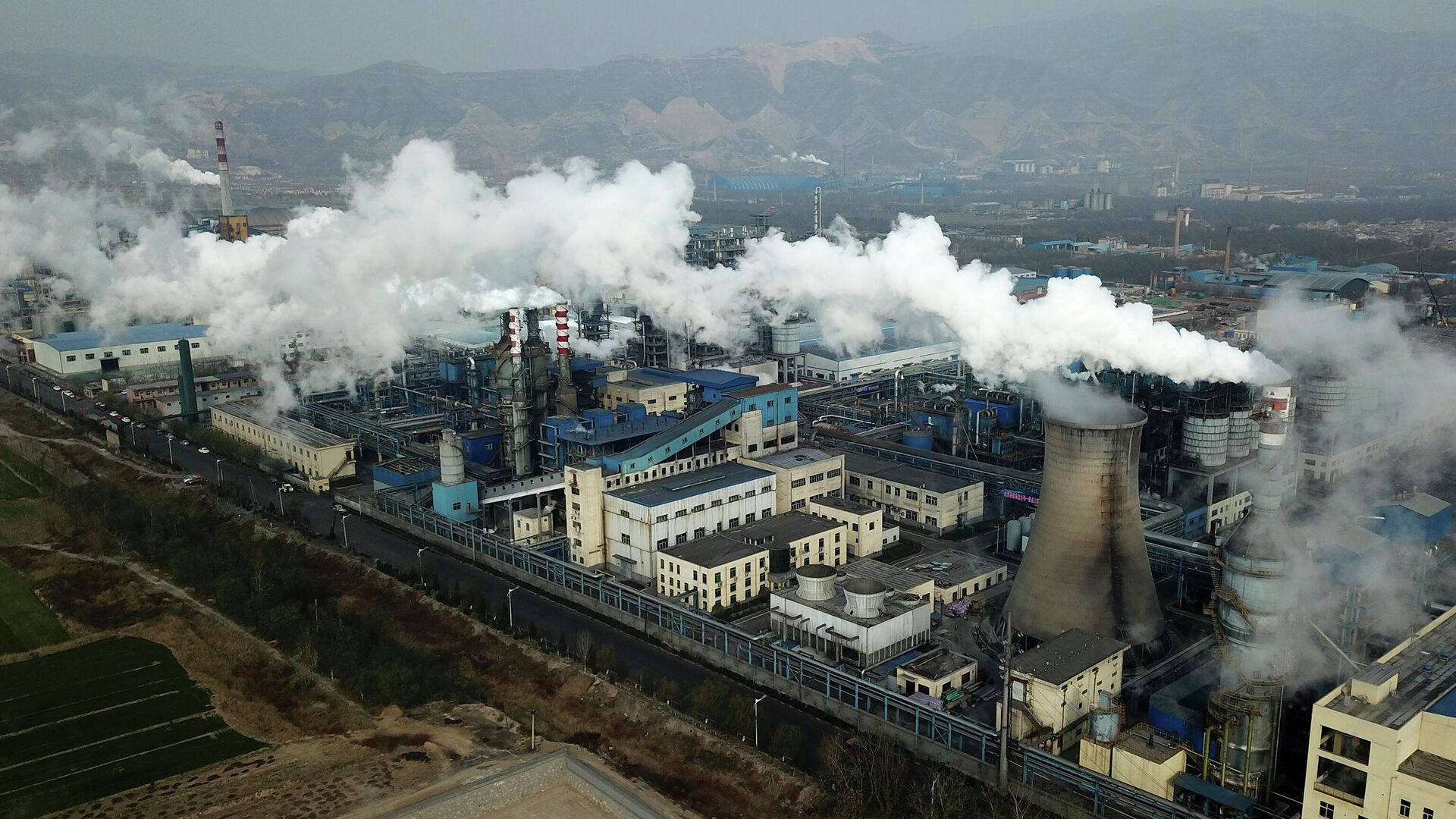 Заводы в Китае загрязнение воздуха