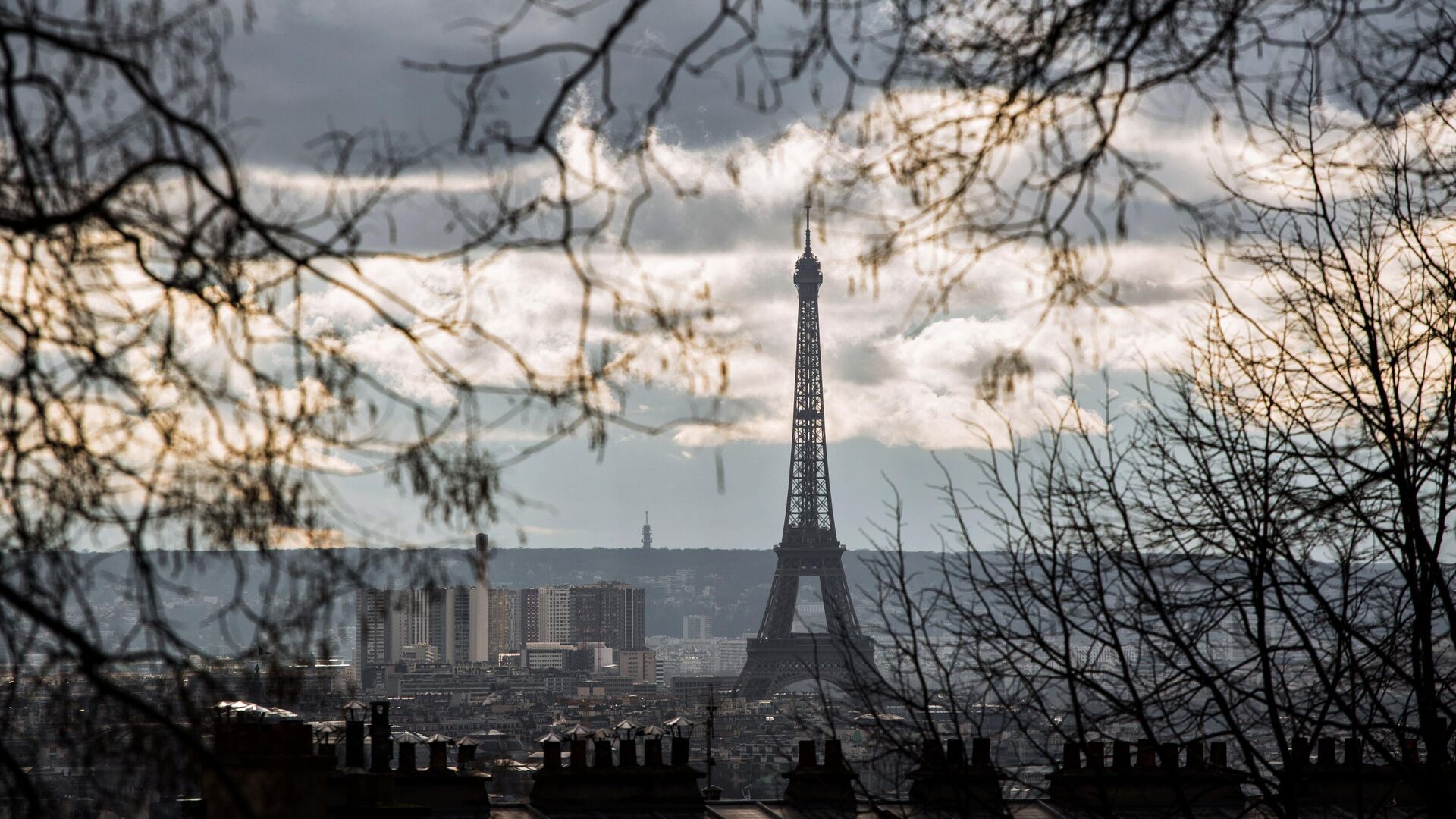 Эйфелева башня в Париже — РИА Новости, 1920, 10.01.2023