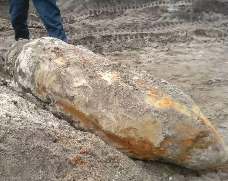 Немецкую авиабомбу времен войны весом 250 кг нашли на стройплощадке в Белгороде 