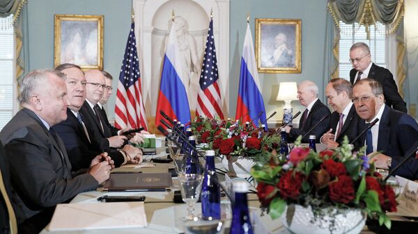 Встреча главы МИД РФ С. Лаврова и госсекретаря США М. Помпео 