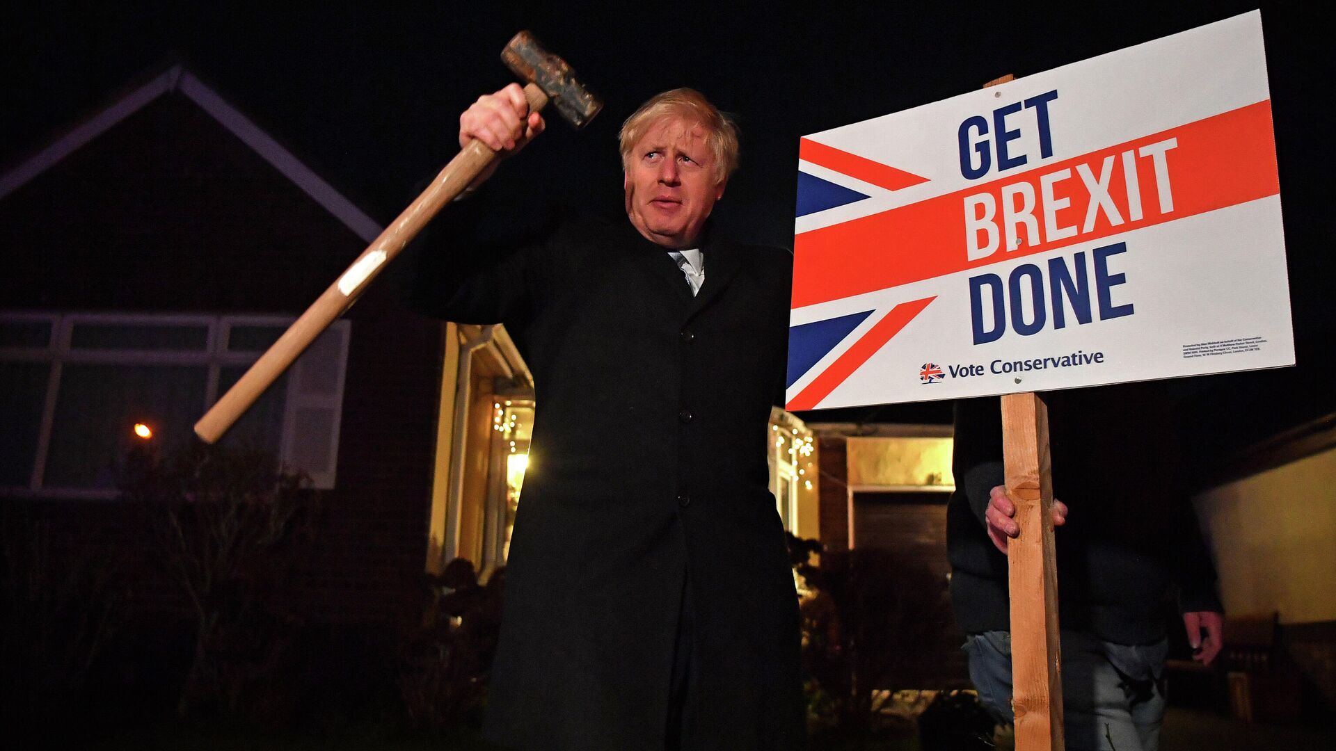 Премьер-министр Великобритании Борис Джонсон в последний день выборов в Великобритании - РИА Новости, 1920, 13.12.2019