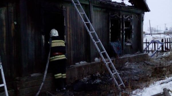 Пожар с жертвами в Алтайском крае