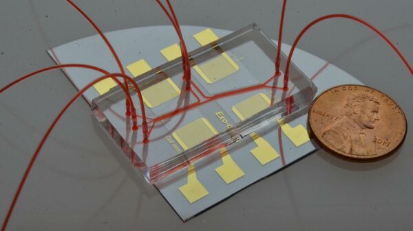 Акустофлюидный чип для выделения слюнных экзосом