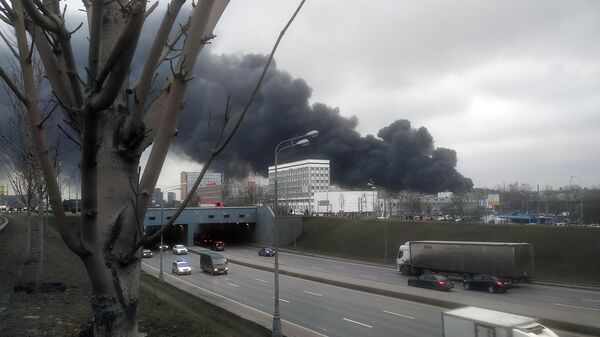 LIVE: Пожар на Варшавском шоссе в Москве