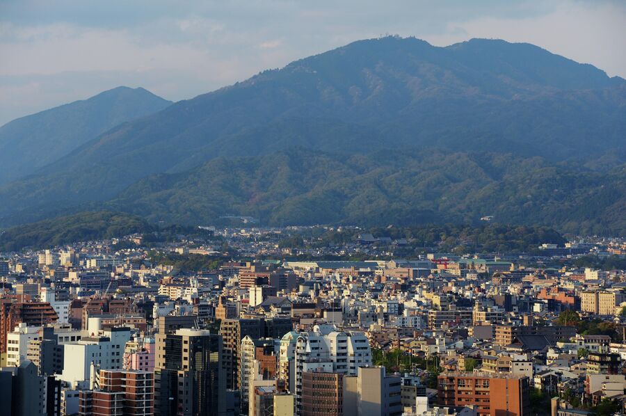 Вид на город Киото