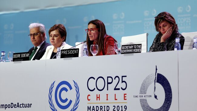 Закрытие климатической конференции COP25 в Мадриде