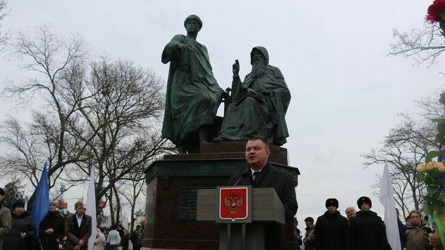 В Керчи открыли памятник князю Глебу и Игумену Никону